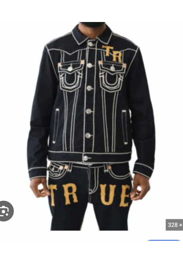 TRUE RELIGION ROPE STITCH WESTERN JIMMY JACKET